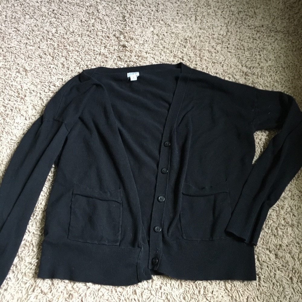 Black cardigan